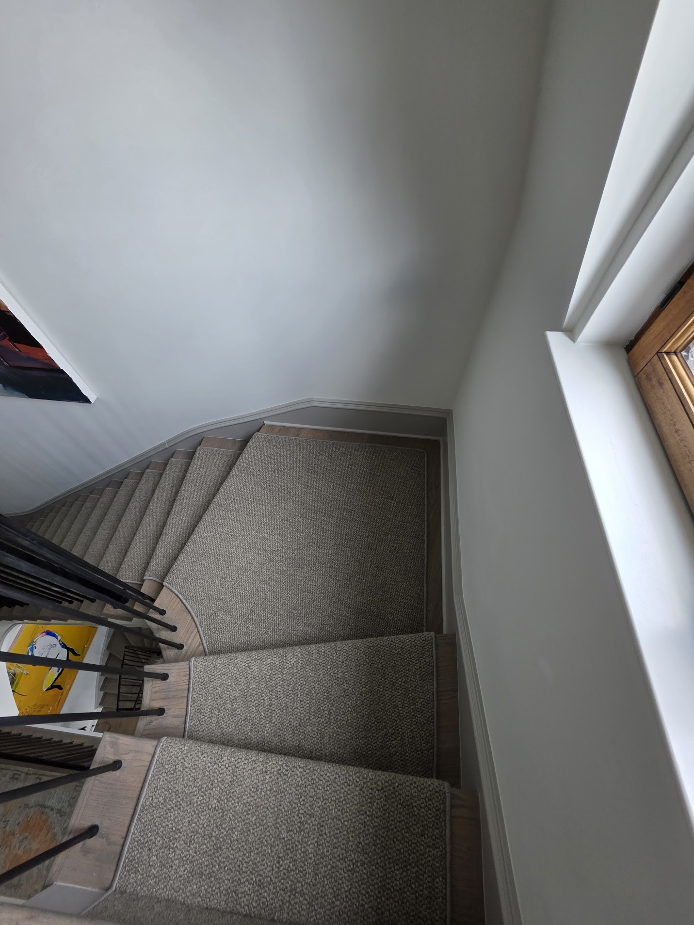 Curved Staircase - Buckhead Estate