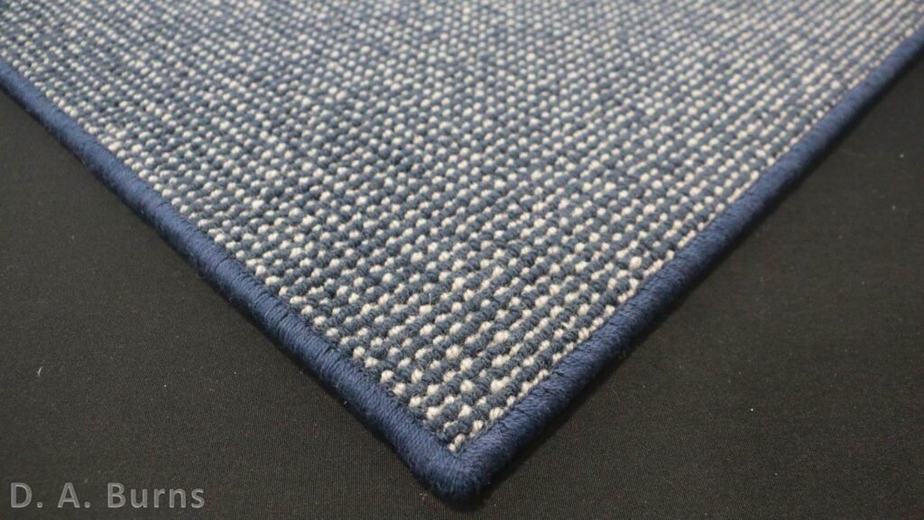 Serged edge finish example